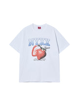 STRAWBERRY SPACE TEE (WHITE)
