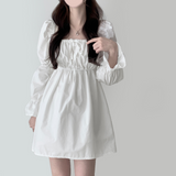 Pony shirring dress