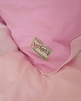 patchwork cotton duvet cover (pink)
