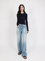 SOFT BLUE LINE WIDE DENIM code 26212