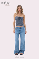Lua Stripe Strap Tube Top