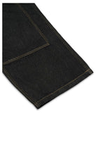 Non-faded double-knee carpenter denim pants