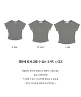 レミジェル コットンステッチ ラウンドネック ロールヘム スリムフィット ショートスリーブTシャツ 5カラー