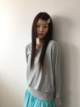 リンダーオフショルダーボタンTシャツ (3color)