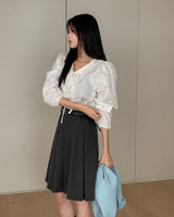 Haret frilled blouse