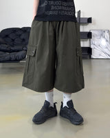 Aver Eyelet Cargo Bermuda Pants