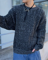 Ber Two-tone knit (Black)