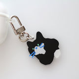 Tuxedo cat Keyring