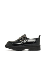 Biker Platform loafer black