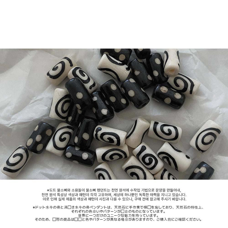 ドットネックレス (ブラック)