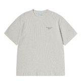 25SS エンボロゴワッフルショートスリーブTシャツ アイボリー