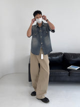 OW Udin Two-Pocket Washed Denim Shirt (2C)