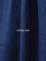 Deep ocean denim set up shirt 2C