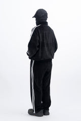 Stua Velour Velvet Set-Up Zip-Up