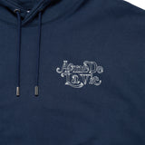 24FW BLUR SKETCH BEAR HOODIE NAVY