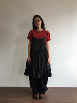 バックレスラッフルワンピース (3color)