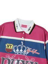 STRIPE POLO SHIRTS (NAVY)