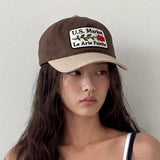 Rose Patch Cap_Khaki Brown