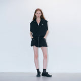 Drawstring hoodie black