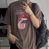 [A-T0187] ローリングプリントピグ半袖Tシャツ (4色)