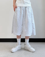 イージーサイドスナップバミューダスウェットパンツ