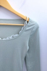 Soft-Fit Lace Edge Top