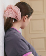 Lace Big Scrunchie - Pink