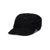 Metal Tip Lace Newsboy Cap / Black
