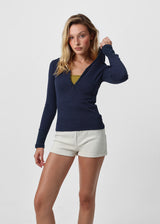 [B-BASIC] Waffle Slim Long-Sleeve Hoodie