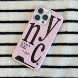 NYC フォーンケースピンク (card)