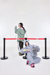 Check Hoodie Shirt Green