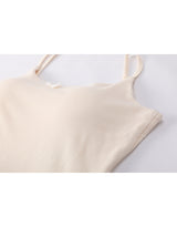 [Bracap O] Soft Ribbon Bra Top Sleeveless Butter