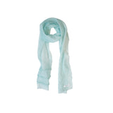 Sheer Wrinkle Frill Long Scarf (mint)