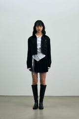 MILD CROP BLAZER / BLACK