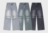 Parachute Washing Wide Denim Pants