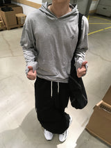 No.1367 sting simple hood T (3color)