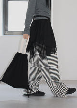 TERRY STRIPE PANTS