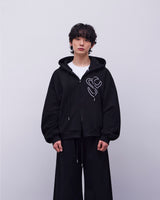 26SS★ ラバーステッチフードジップアップ