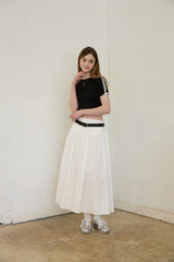TIDY FLARE LONG SKIRT (2 COLORS)