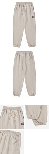 25SS BOX BASIC LOGO JOGGER PANTS ESSENTIAL BEIGE