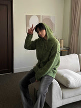 ASCLO Clover Brush Knit Hood Zip Up (4color)