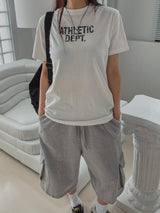 Athletic Semi-Cropped Short Sleeve T-shirt