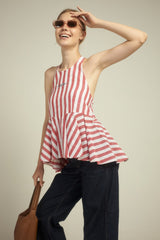 EVIE Velano HALTER TOP RED