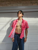 LAUL PAISELY SHORT SLEEVE SHIRT RED