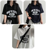 [H&L] Motanorak Half Zip-Up Short Sleeve T-Shirt