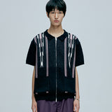 navajo ブークレニットカーディガン black