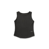 Waffle logo sleeveless_charcoal