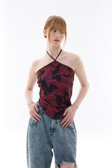  FINE HALTERNECK / BLACK