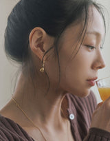 Mirror Earrings short Gold