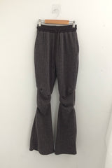 ストライプブーツカットバンディングパンツ